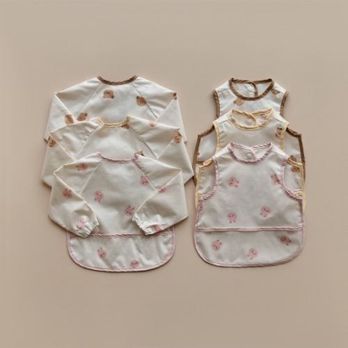 DOT圓圓臉玩轉派對系列-防水輔食罩衣(無袖)