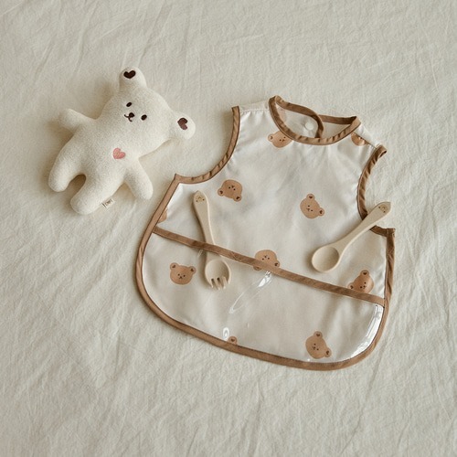 DOT圓圓臉玩轉派對系列-防水輔食罩衣(無袖)