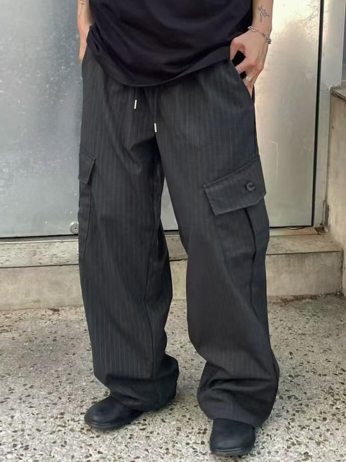 直間工裝鬆身褲 REMAIN-001P