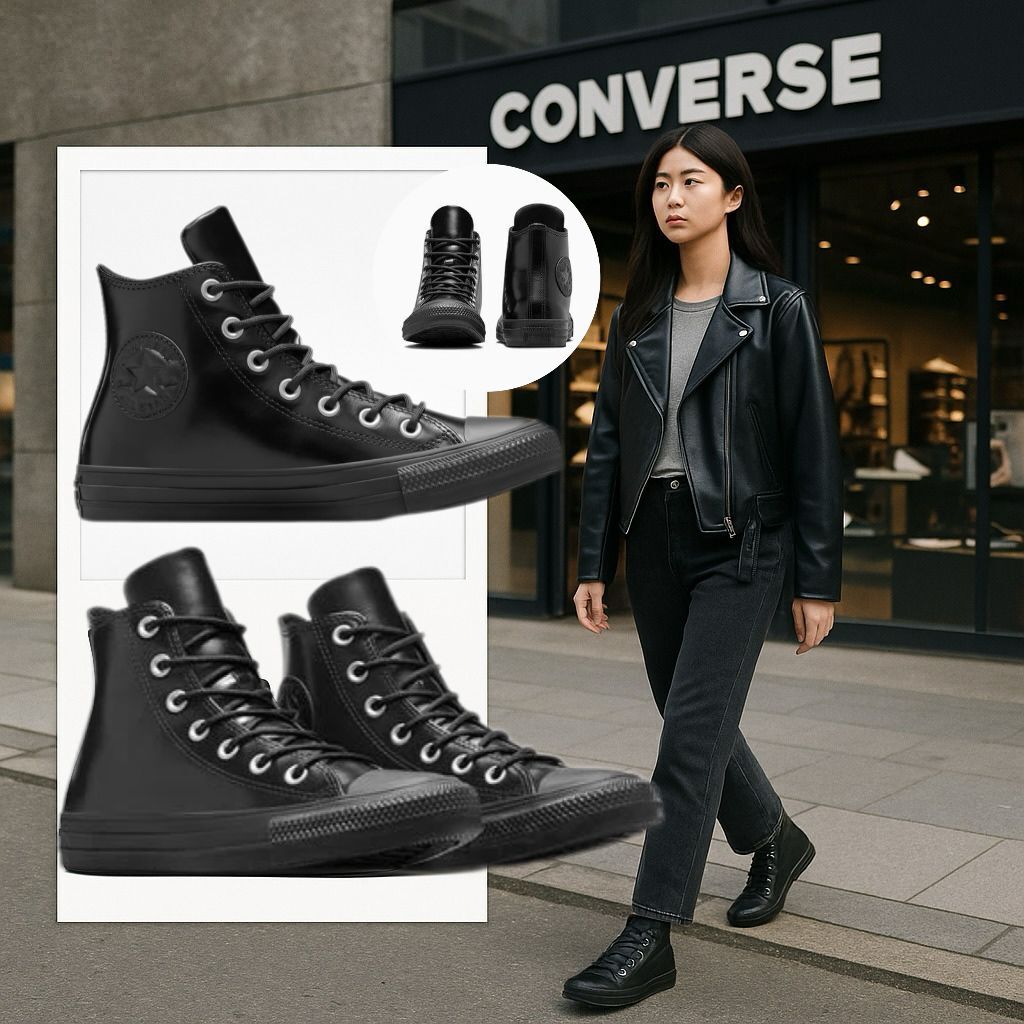 【預購】Converse Leather G052309 女裝高幫鞋