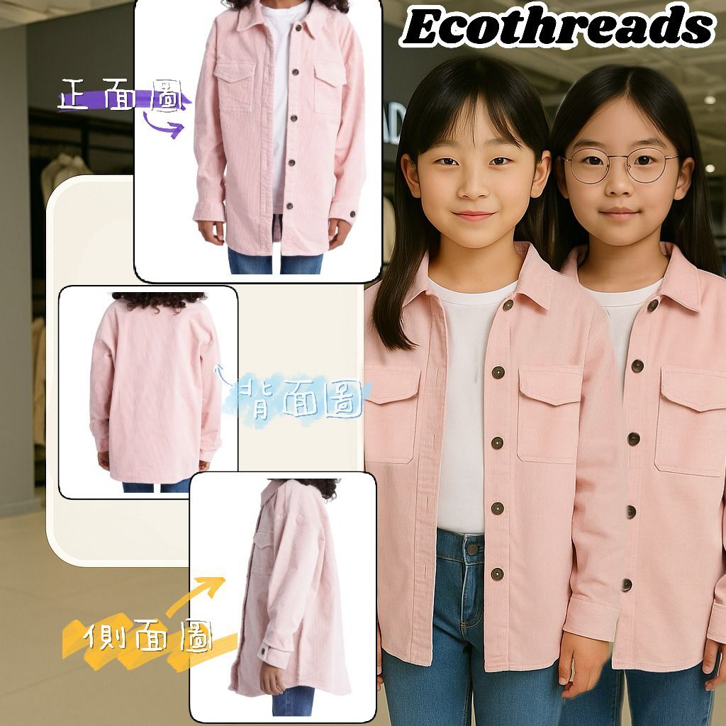 【預購】Ecothreads Corduroy G052318 童裝外套