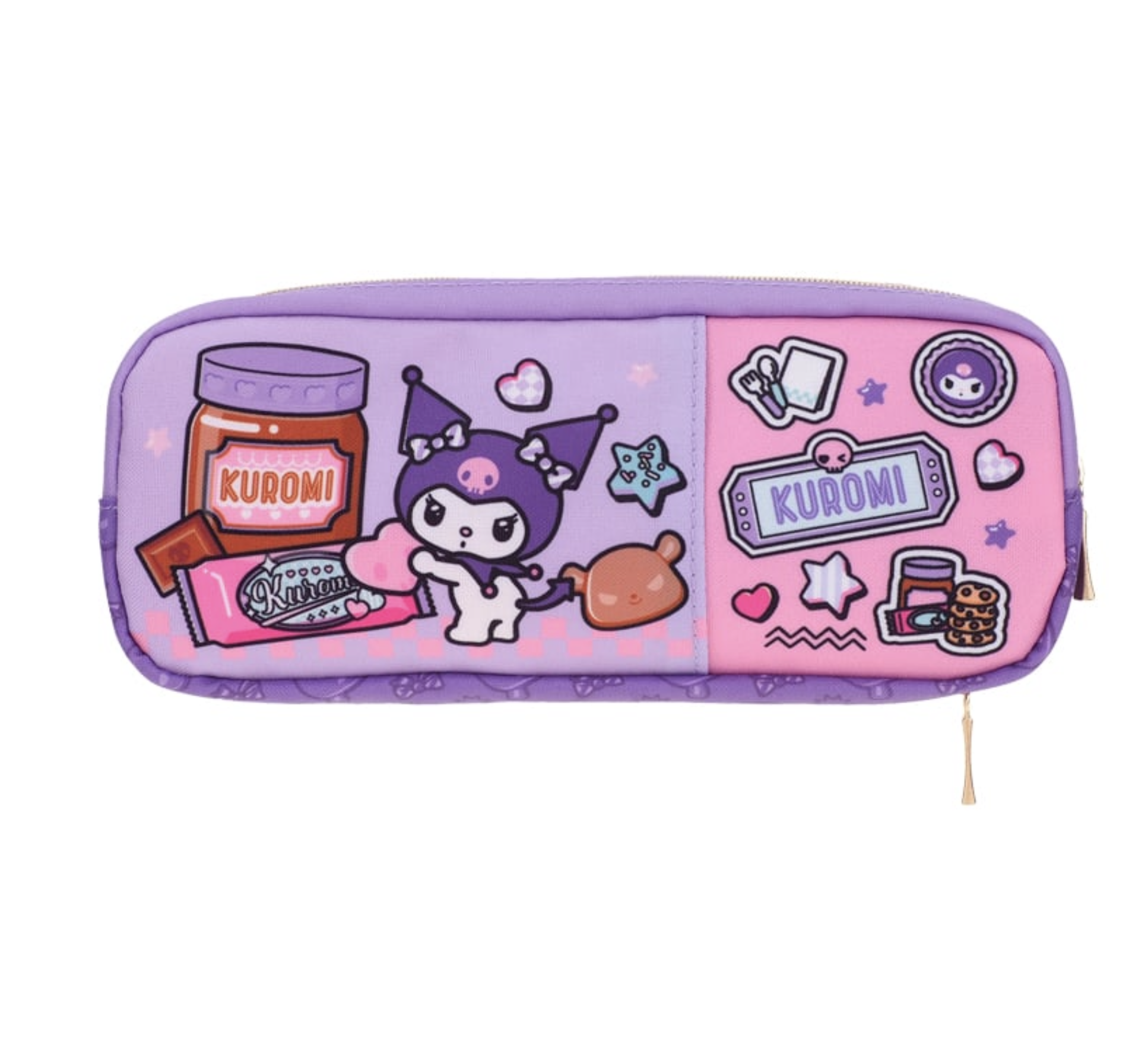 Kuromi 雙拉鏈筆袋 9-7462-21
