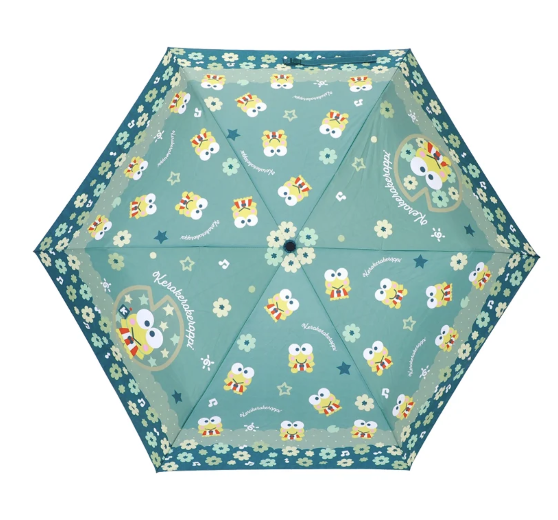 Kerokerokeroppi 三節防風縮骨雨傘 鈦金屬色鋁桿 + 防風傘骨 + UV防護 9-8327-9