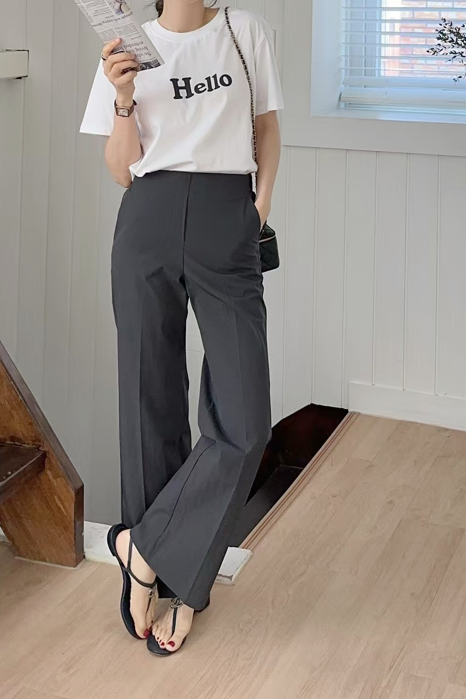 PANTS#7282 🤍前U 空間boots cut 褲