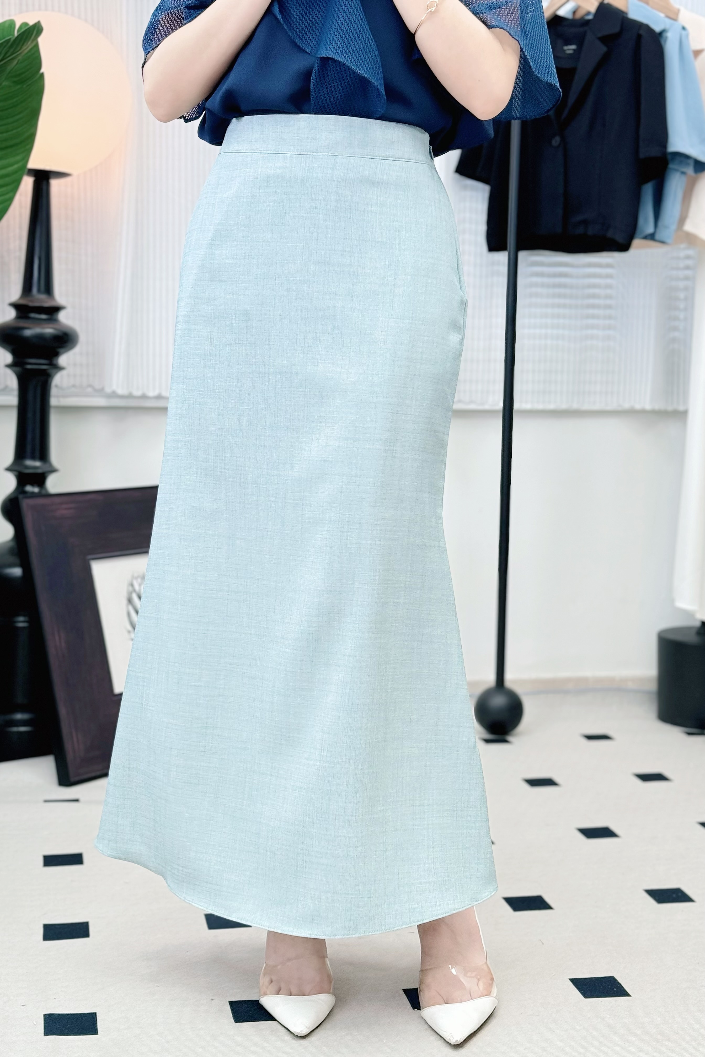 SK#7265 🤍其實是假的魚尾裙