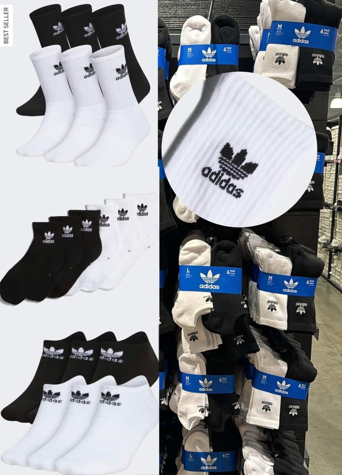 【現貨】ADIDAS  G0523100 6對裝「運動專用超吸汗透氣」