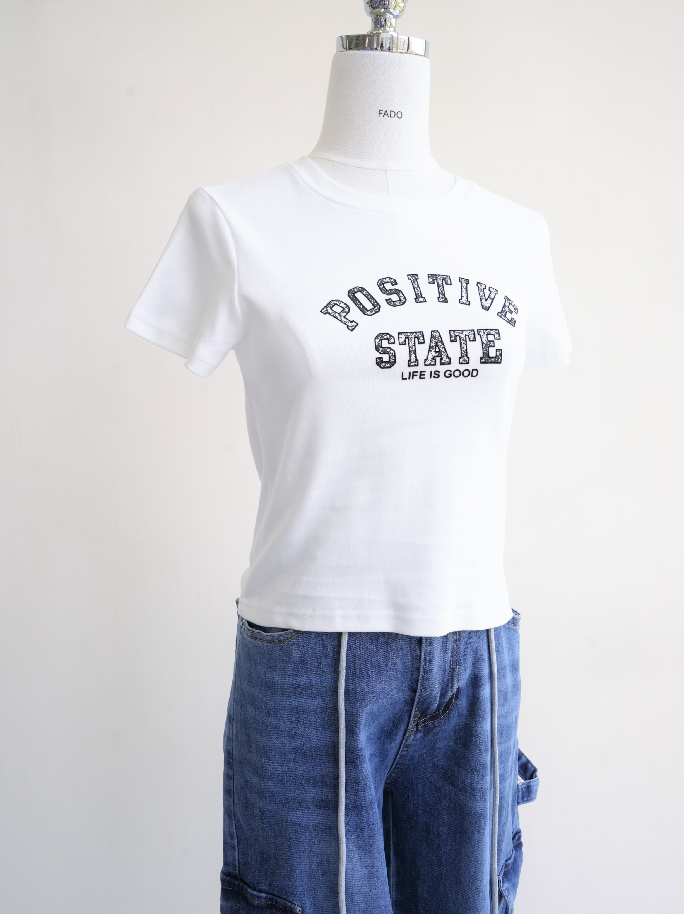 法朵Fado shop｜ 斑駁印刷圓領棉T 0213113