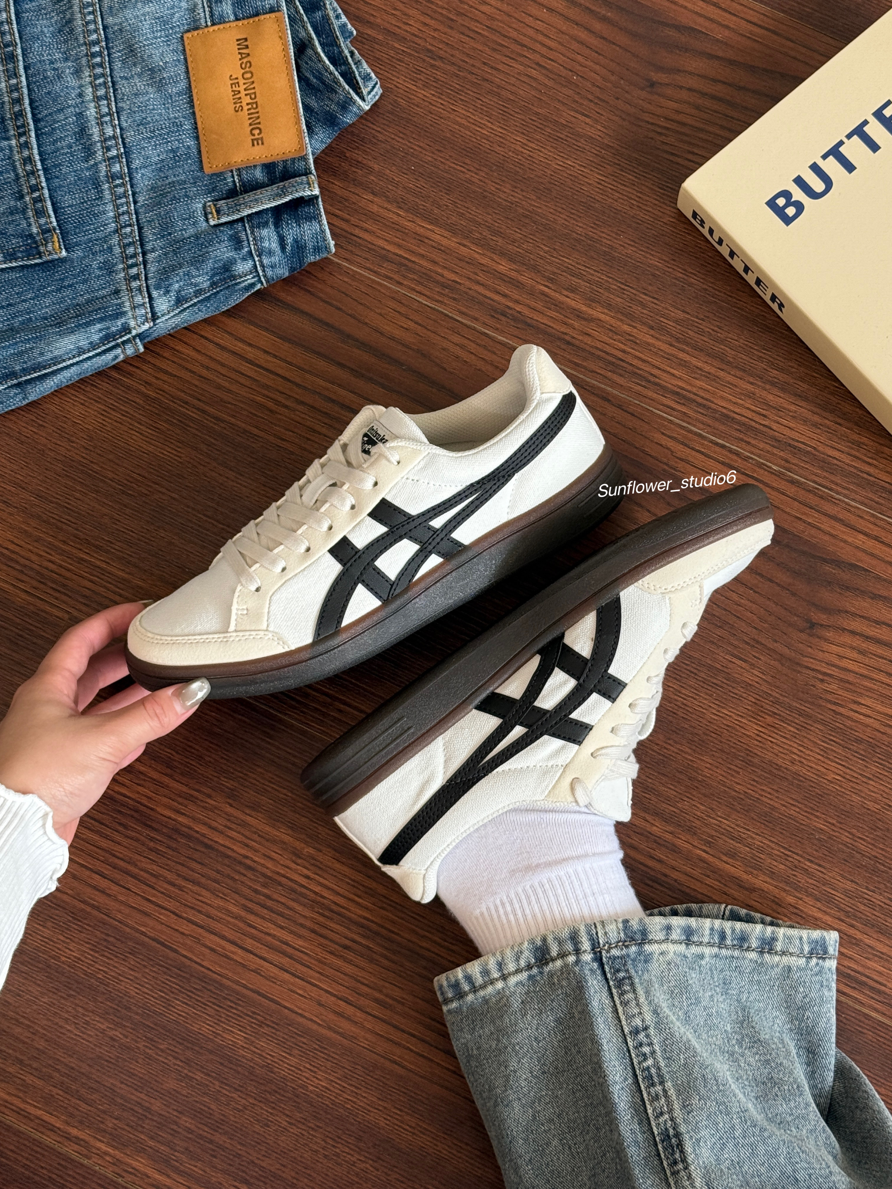 Onitsuka Tiger 鬼塚虎 Advanti 米白黑 米白焦糖 板鞋 麂皮 男女款 1183B799-101/預購