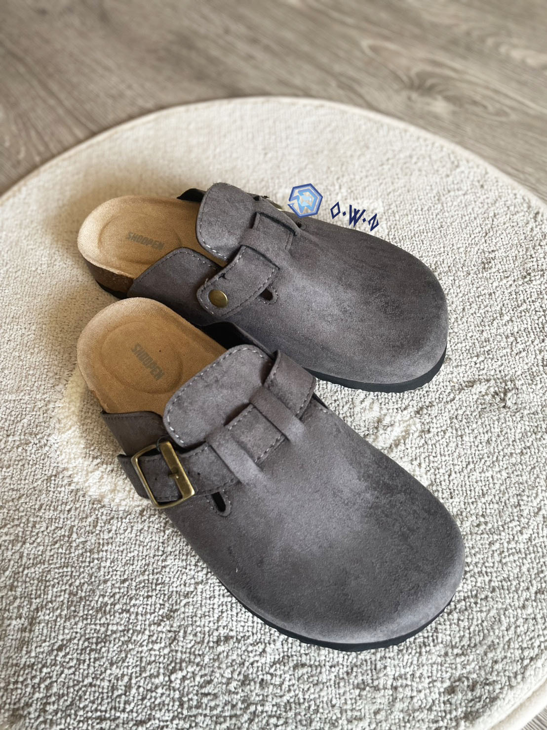 【OWN】SHOOPEN 勃肯鞋 懶人鞋 休閒 麂皮 懶人拖 穆勒 MULE 不分男女 黑色 灰色 駝色 咖啡色 卡其 HPCV4FA401