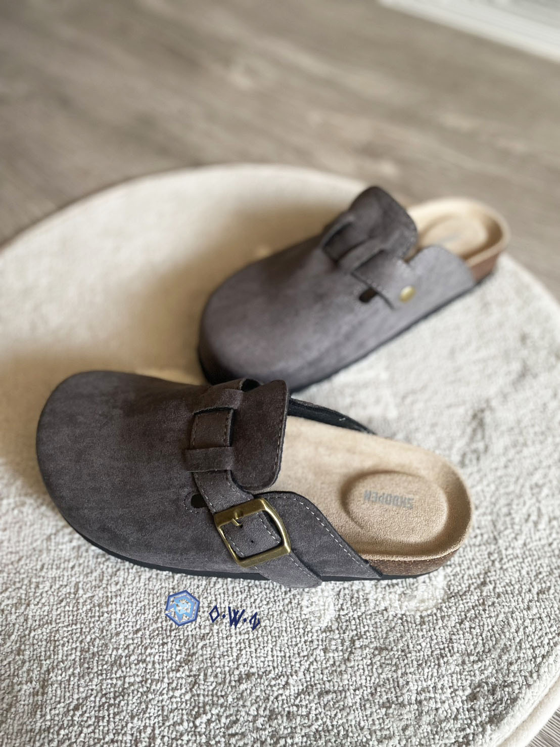 【OWN】SHOOPEN 勃肯鞋 懶人鞋 休閒 麂皮 懶人拖 穆勒 MULE 不分男女 黑色 灰色 駝色 咖啡色 卡其 HPCV4FA401