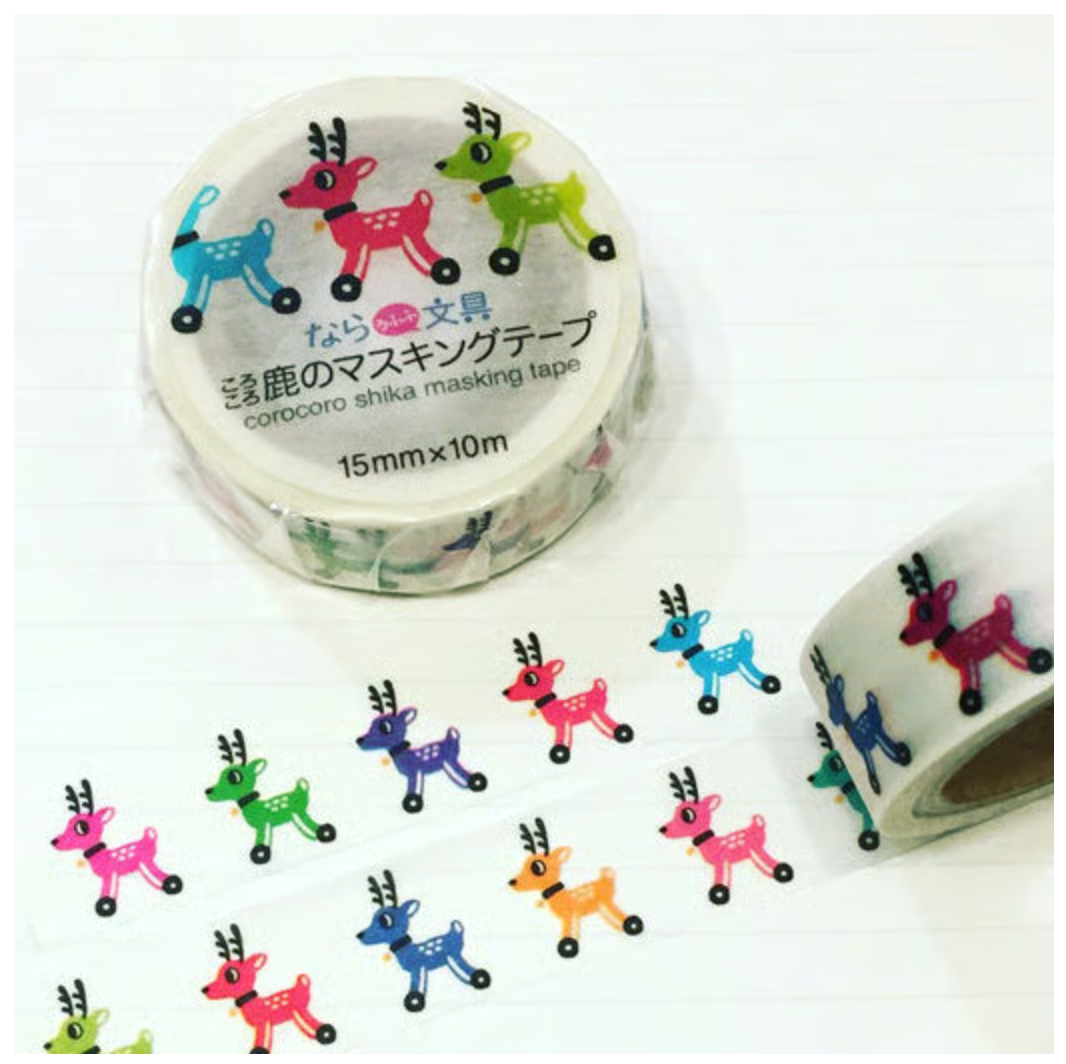 『coto mono』ころころ鹿のマスキングテープ（小鹿遮蔽膠帶）