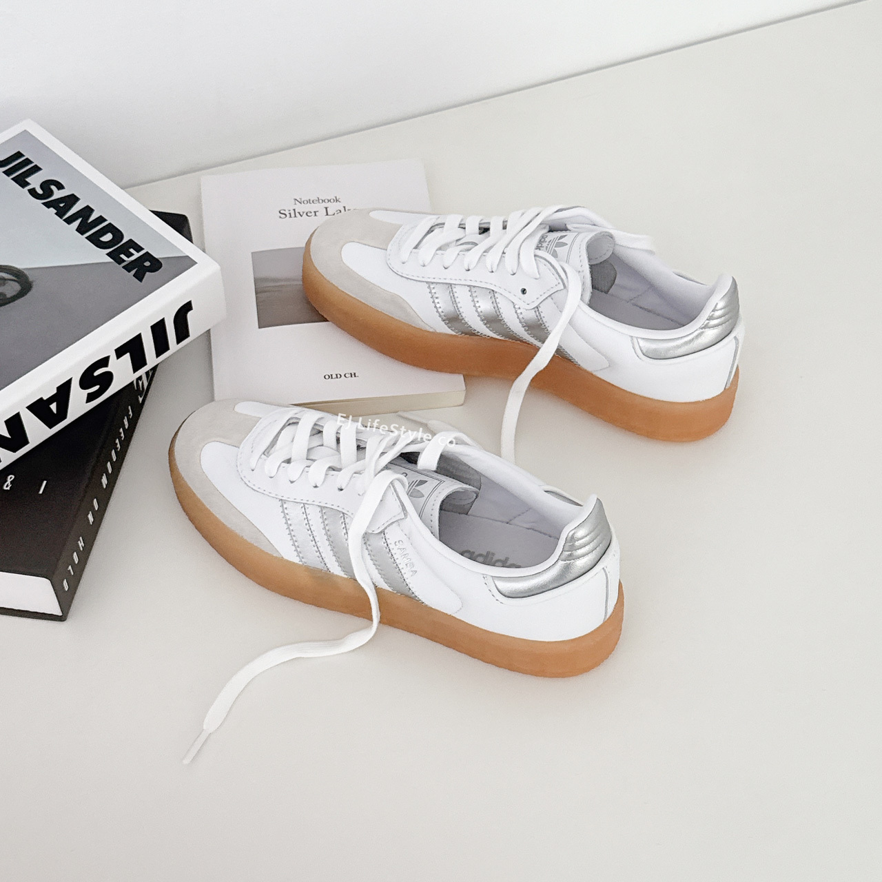 ADIDAS SAMBAE 白銀 灰銀 亮銀 焦糖底 厚底 增高 女鞋 JQ8412 / 調貨