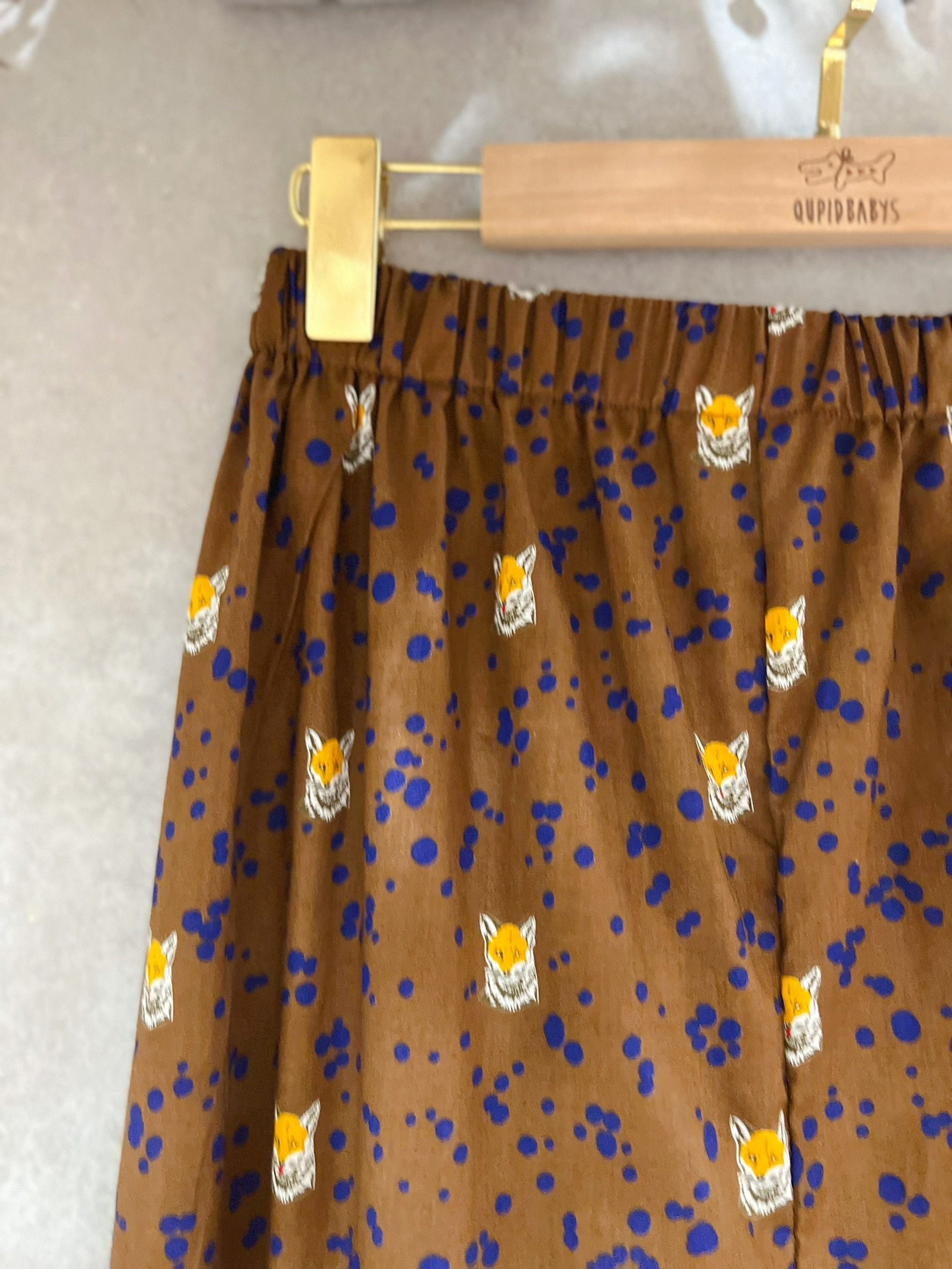 古家咖啡狐狸 媽咪花瓣長褲裙