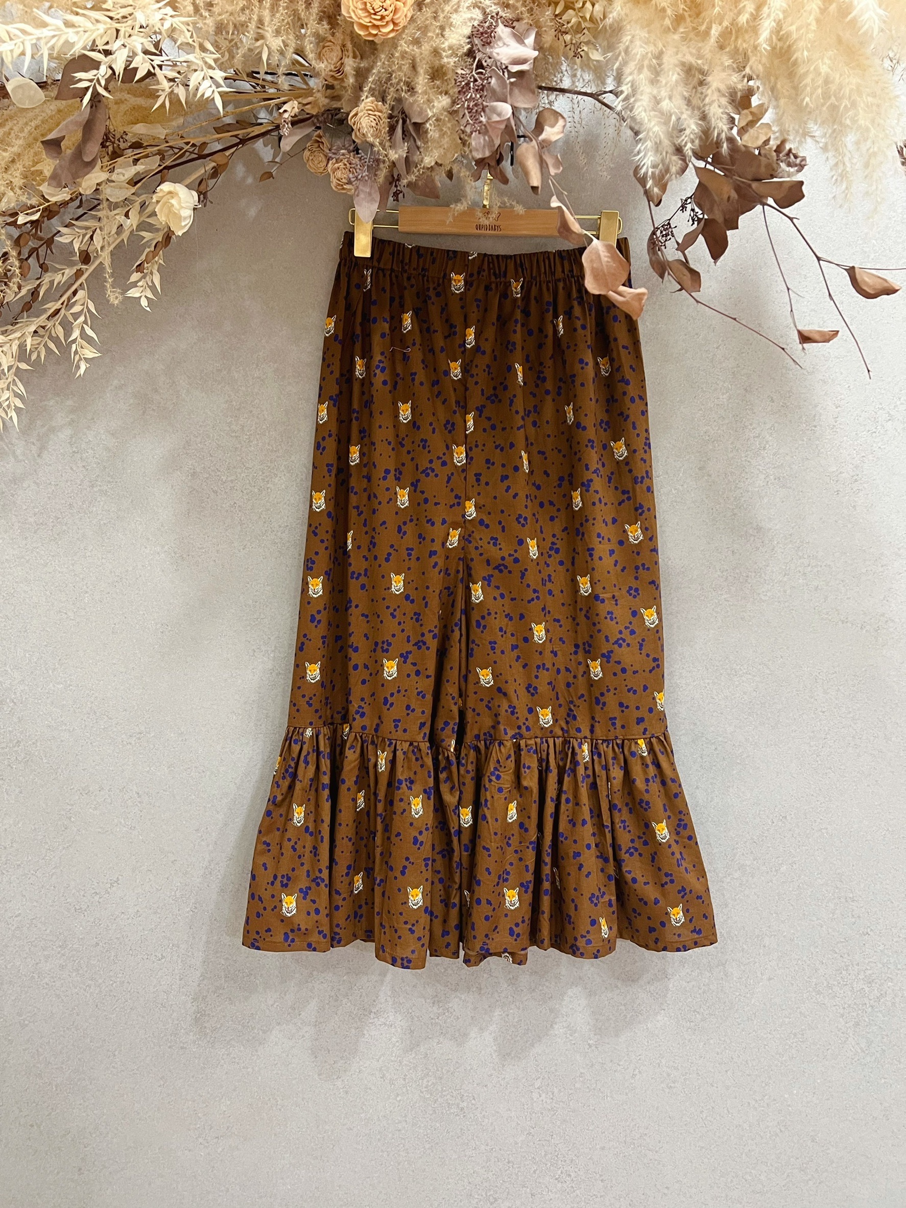 古家咖啡狐狸 媽咪花瓣長褲裙
