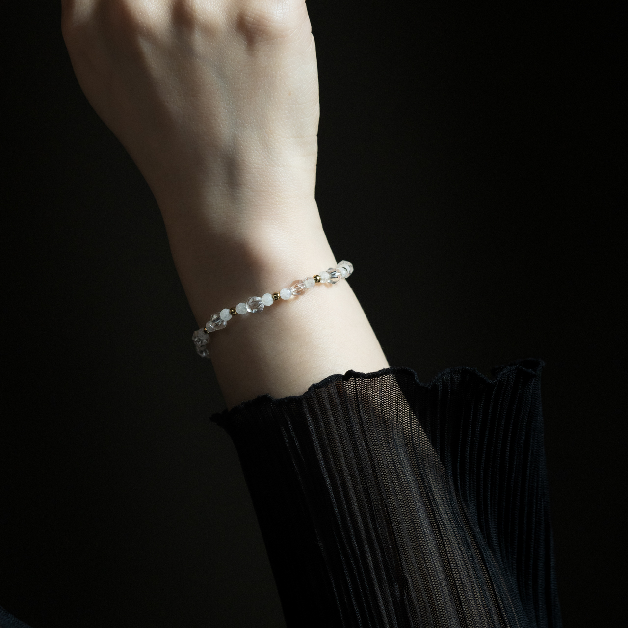 食神｜白水晶白月光手鍊 C1704