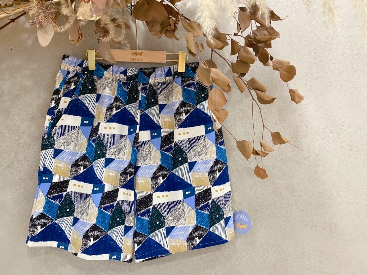 吉本藍房子 爸比口袋五分褲(M)