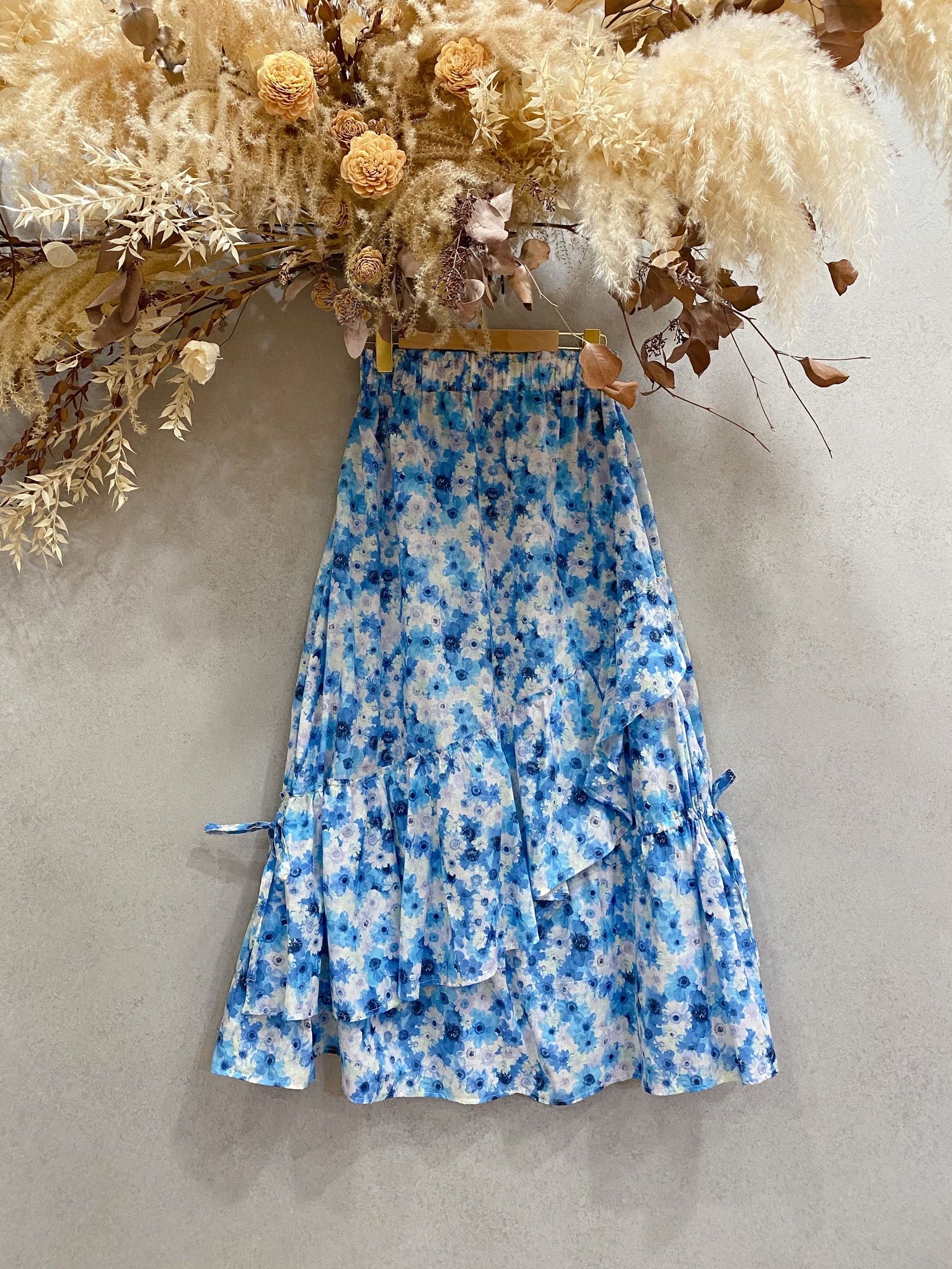 藍白雙生花 媽咪維納斯長裙