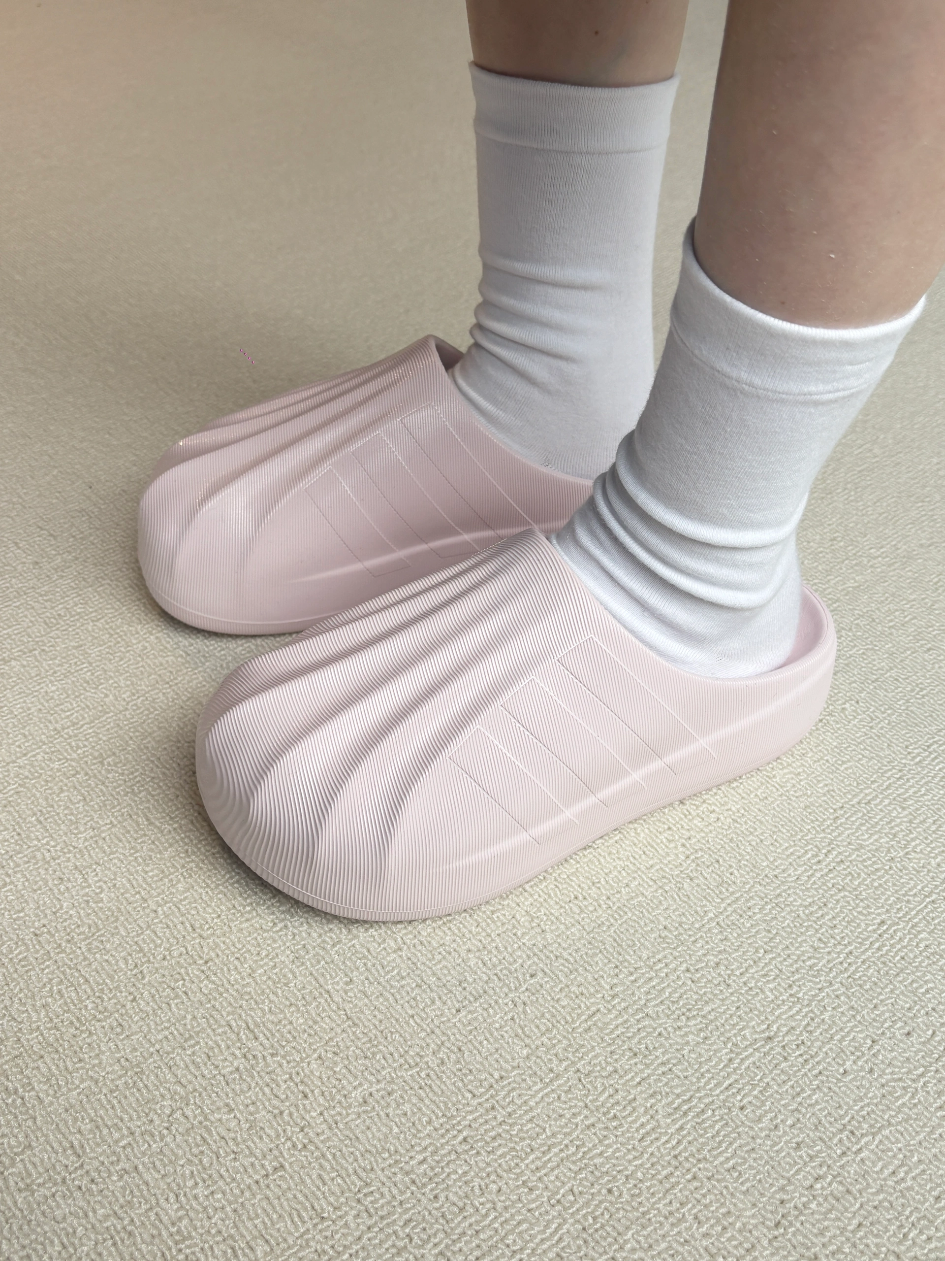 ADIDAS ADIFOM SUPERSTAR MULE 珠光粉 櫻花粉 淡粉 波光粼粼 貝殼鞋 胖胖鞋 拖鞋 穆勒鞋 懶人鞋 男女鞋 KJ0988 / 預購