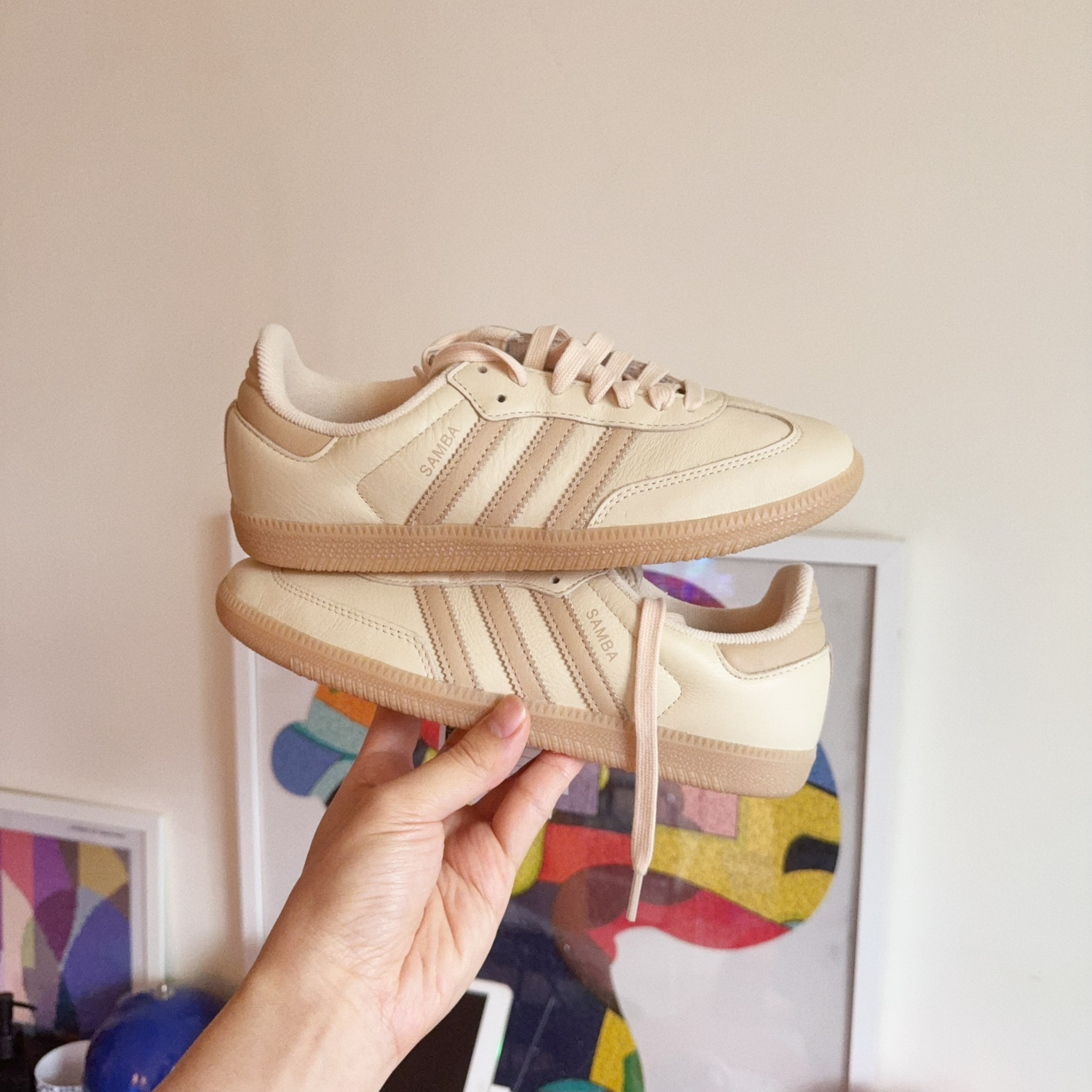 Adidas Originals Samba OG 日本新款 淡奶茶 淡卡其 編織 森巴 復古鞋 JI3208