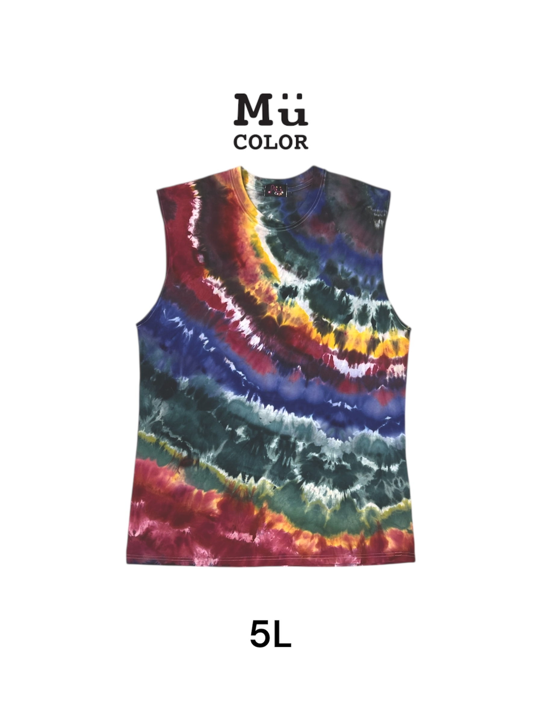 慕慕卡樂 / 手染無袖T恤 (5L)