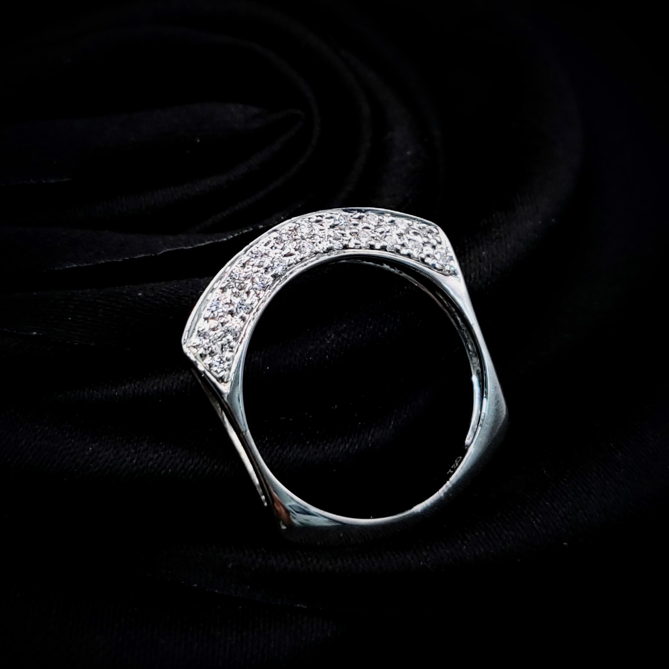 18K White Gold 0.22ct Diamond Ring
