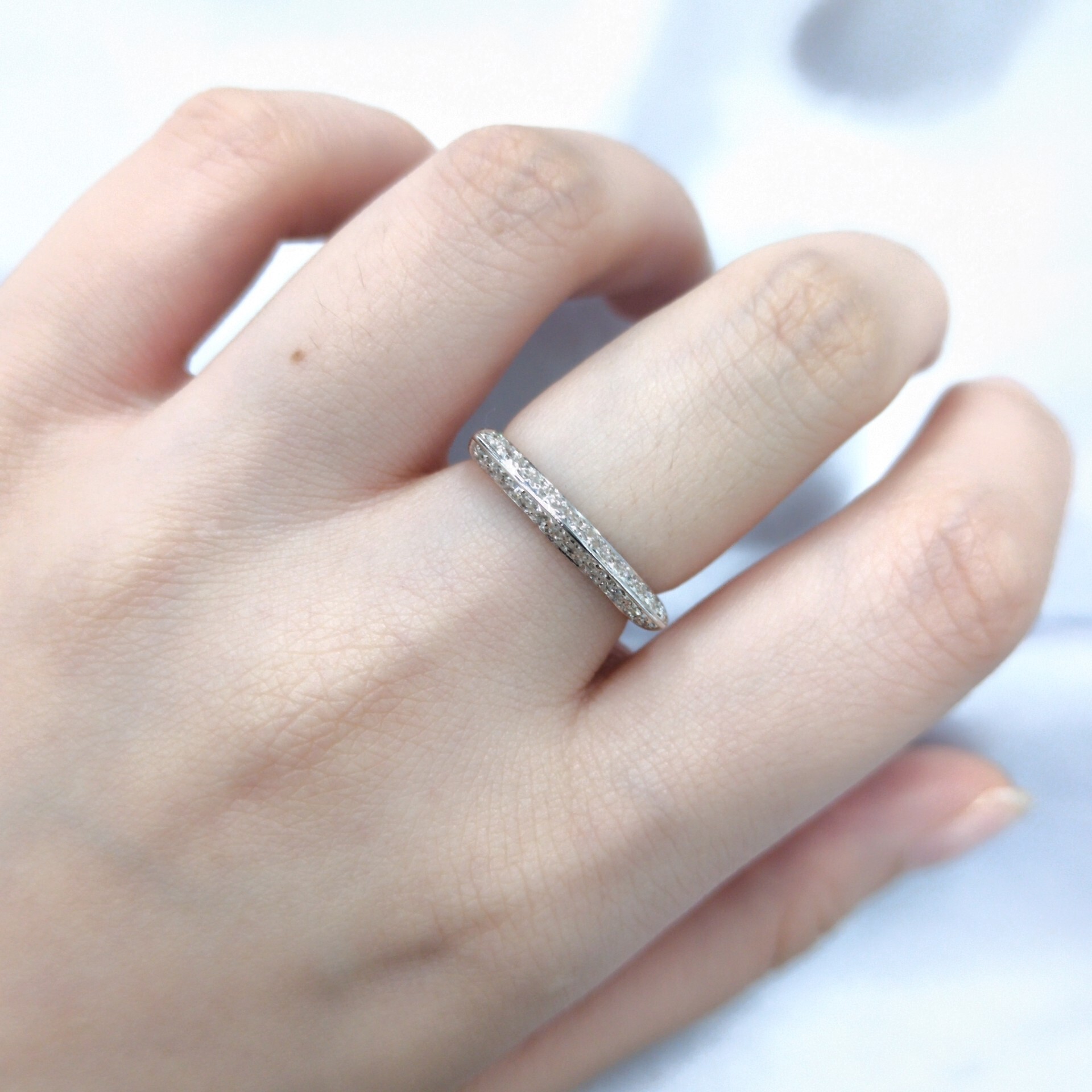 18K White Gold 0.22ct Diamond Ring