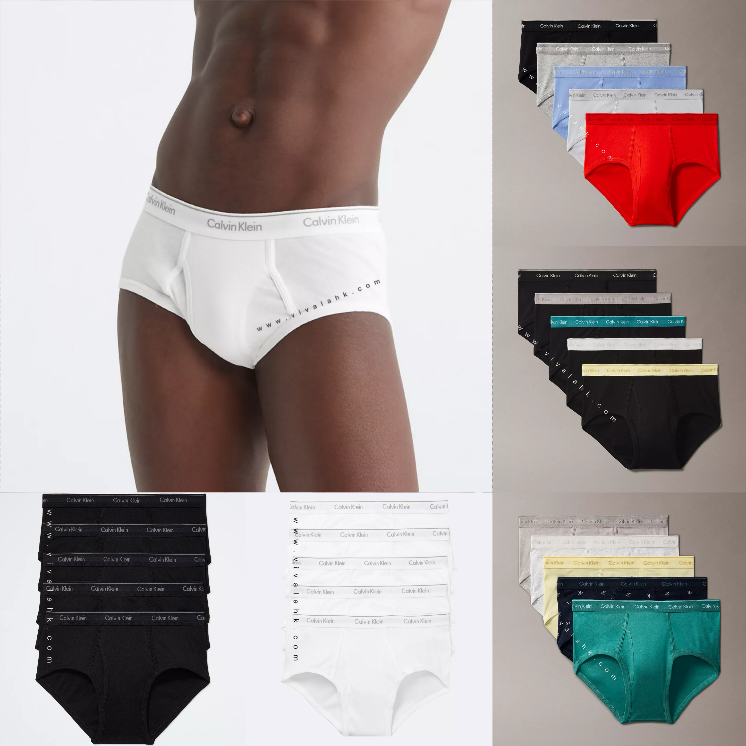 Calvin Klein - 全棉 經典 男裝三角內褲 (5件裝)