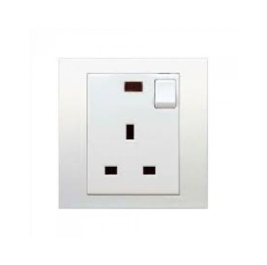 施耐德 KB 元雅 13A 單位連保護門有掣插座連指示燈  KB15N WE