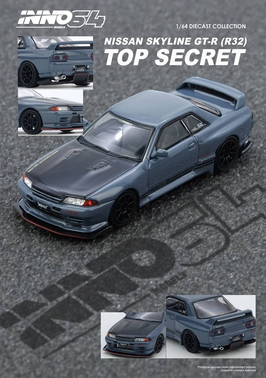 【預訂】INNO64 Top Secret R32 GT-R Stealth Grey