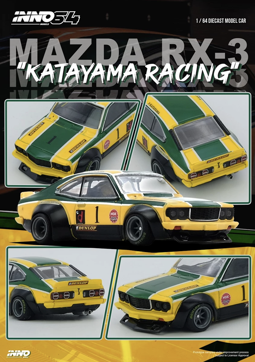 【預訂】INNO64 Mazda Savanna RX3 "Katayama Racing" Livery