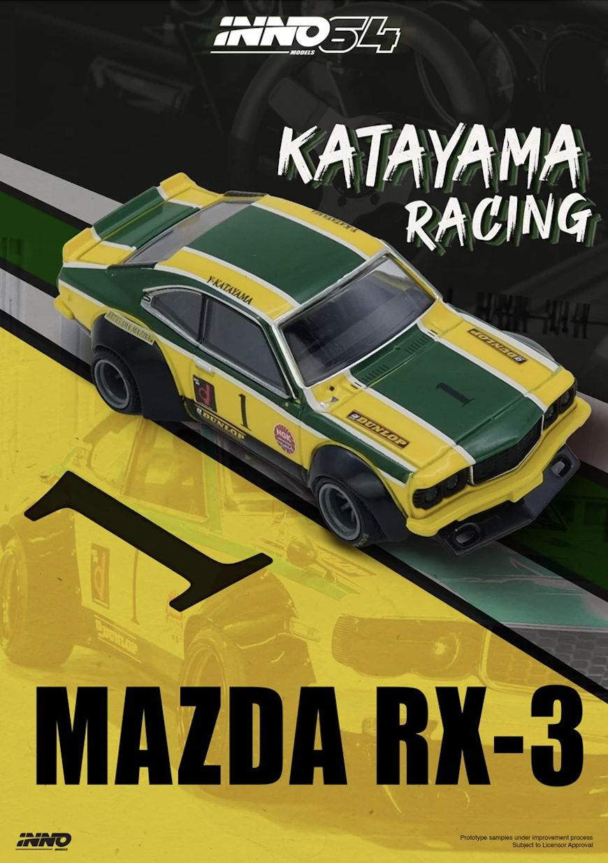 【預訂】INNO64 Mazda Savanna RX3 "Katayama Racing" Livery