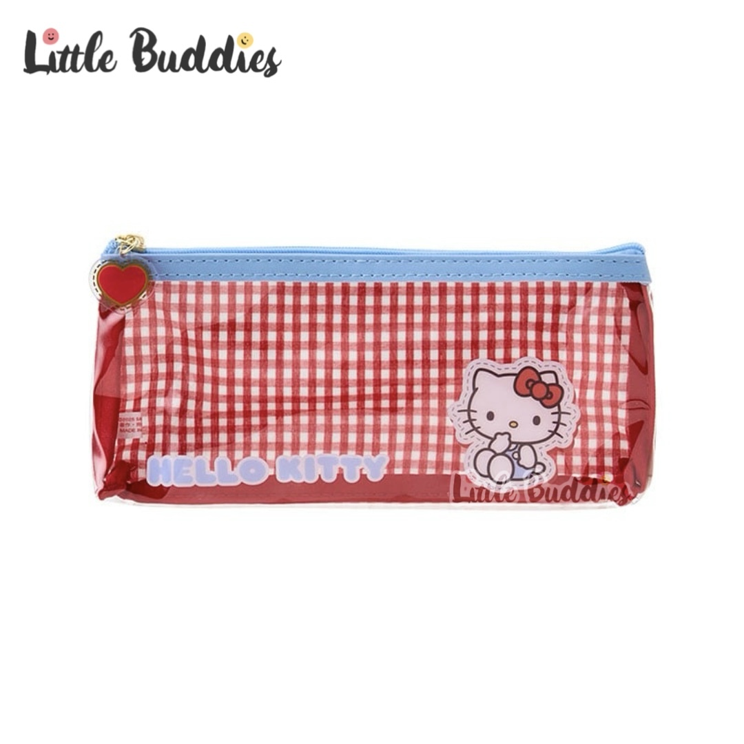 日本 Sanrio 格仔設計文具系列 - PVC 筆袋