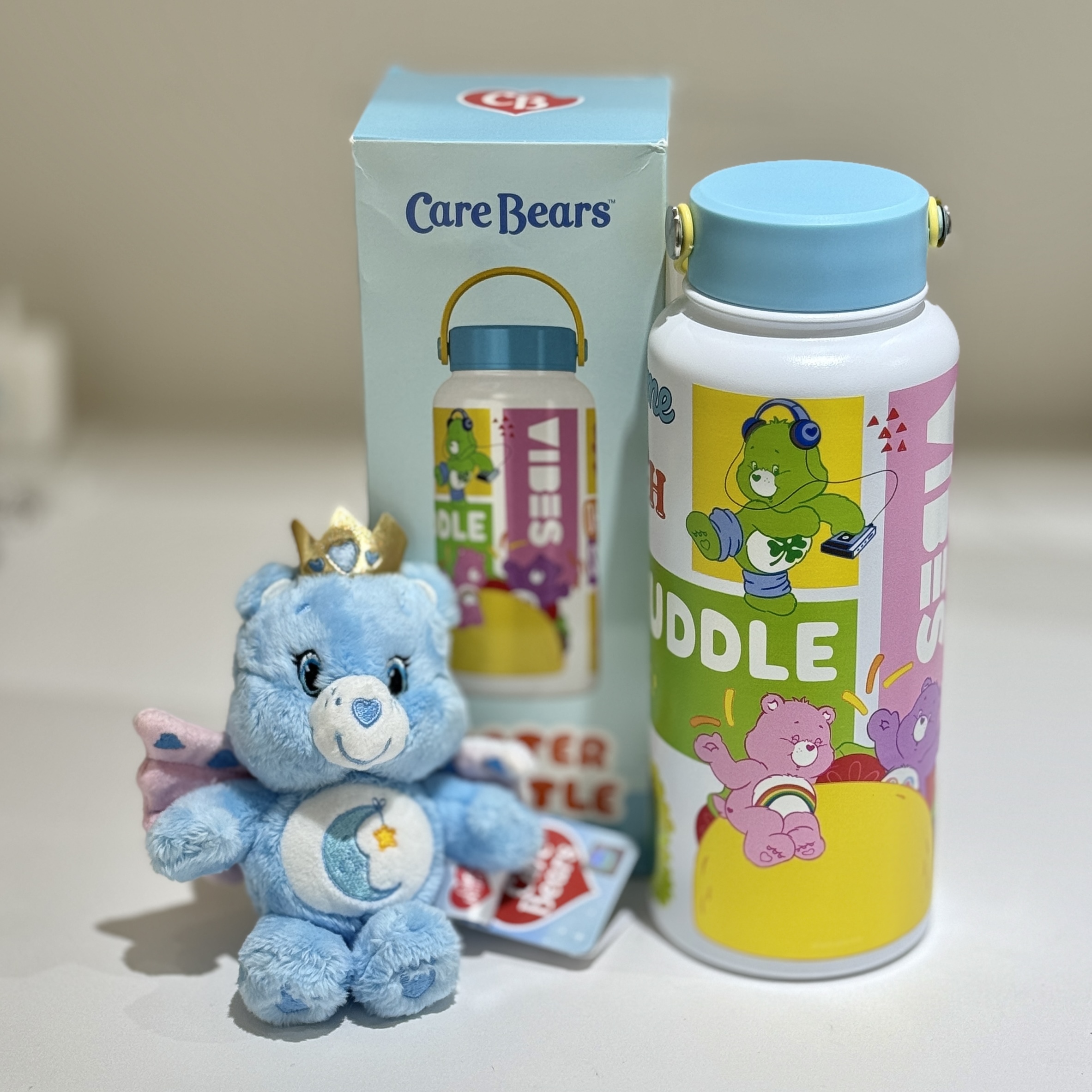 CARE BEARS 彩虹熊 1000ML 保溫杯 大容量 手提