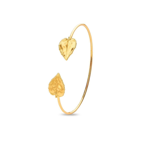 1TA0524-120 THALLO Emotions Cyclamen Bracelet With Flexible Wire 24K Gold Vermeil On Sterling Silver Gold #s709b (A-SK-E)
