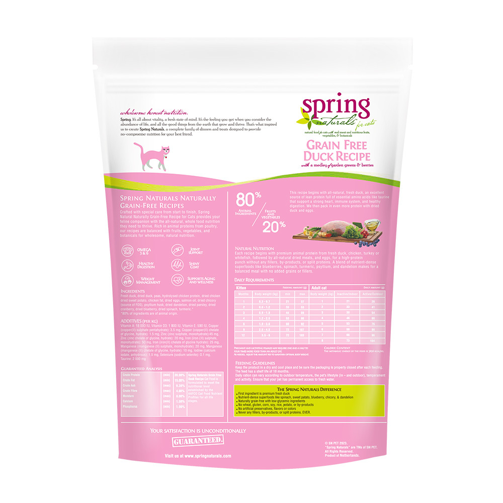曙光Spring｜全齡貓無穀滋養-鴨肉3LB