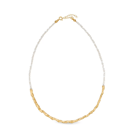 1TA0524-127 THALLO Amelia Necklace Gold/White #A784 (A-SK-E)