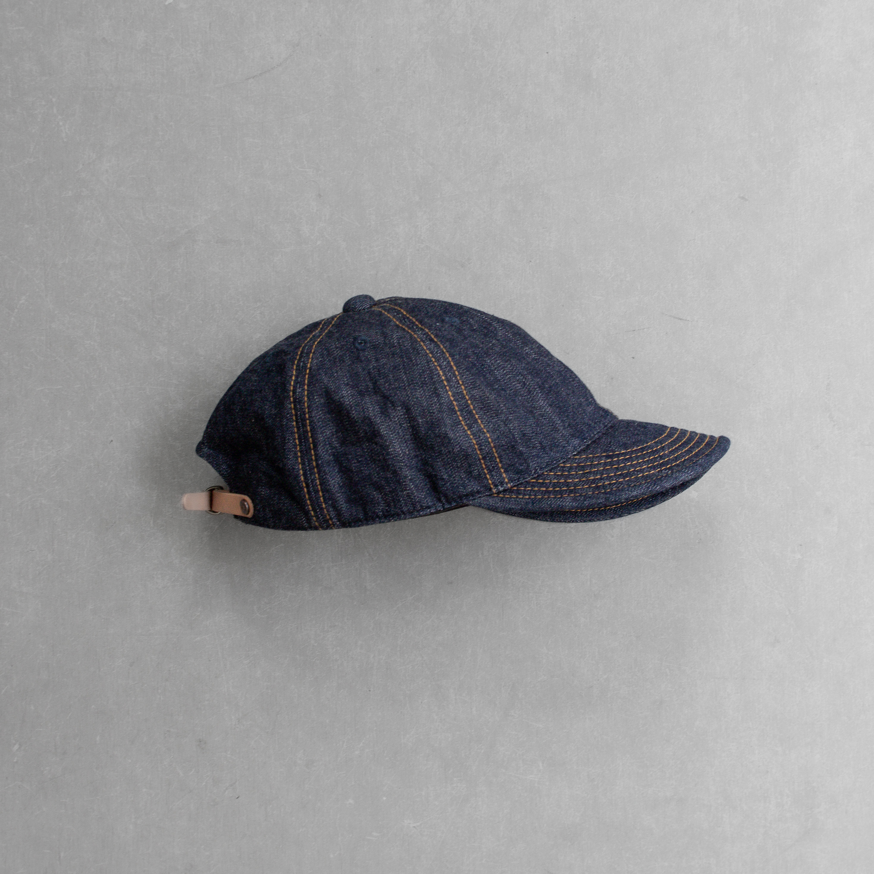 HIGHER HT25005C 10oz SELVEDGE DENIM CAP 日本製 原色 丹寧 棒球帽