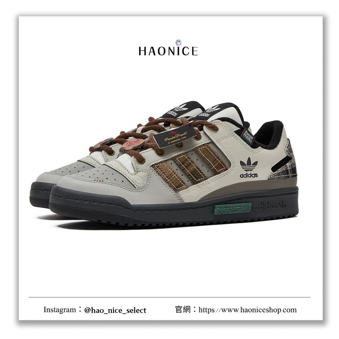【HAO NICE 】熊貓惡作劇系列 ❗️配合FAKEBUSTERS驗鞋 ❗️adidas originals FORUM 冬夢奇緣系列 雪木屋訂製 復古風低筒板鞋❤️