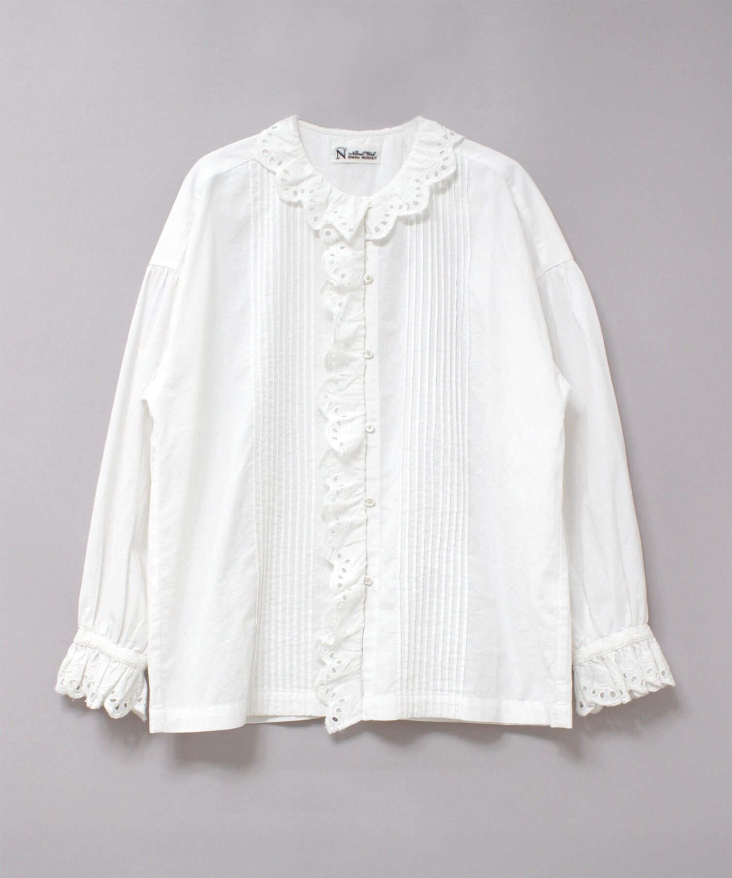 蕾絲小花邊襯衫