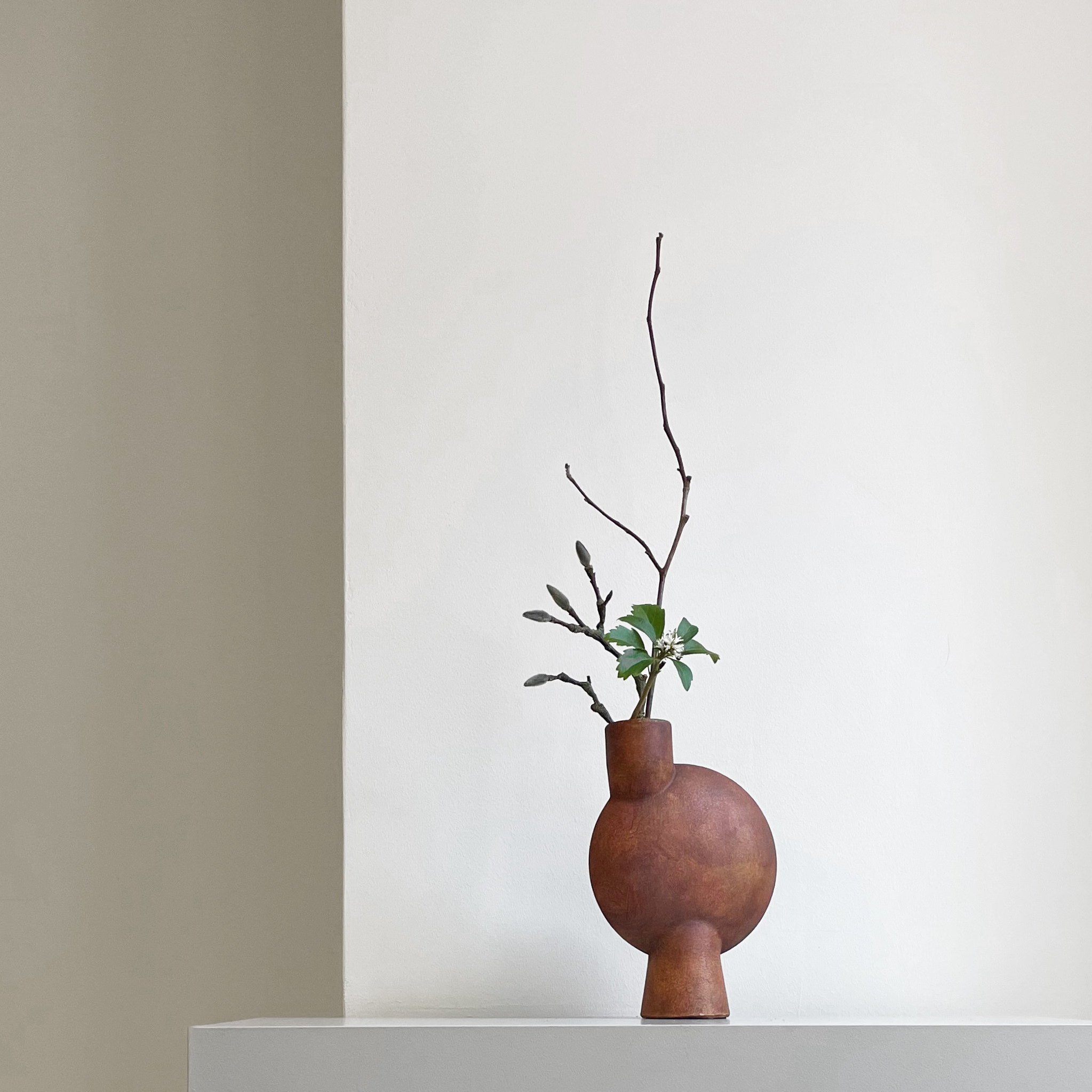 101CPH 泡泡花瓶/中型 赤紅色