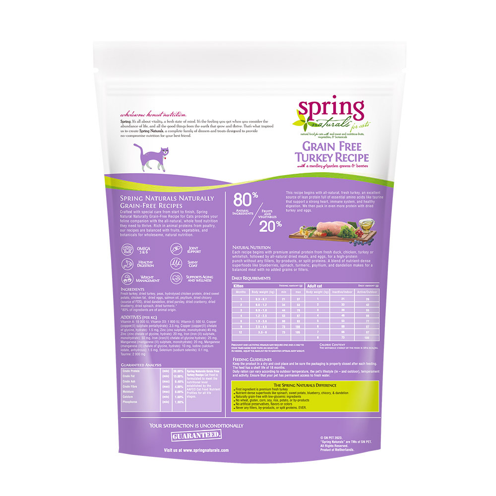 曙光Spring｜全齡貓無穀滋養-火雞肉3LB