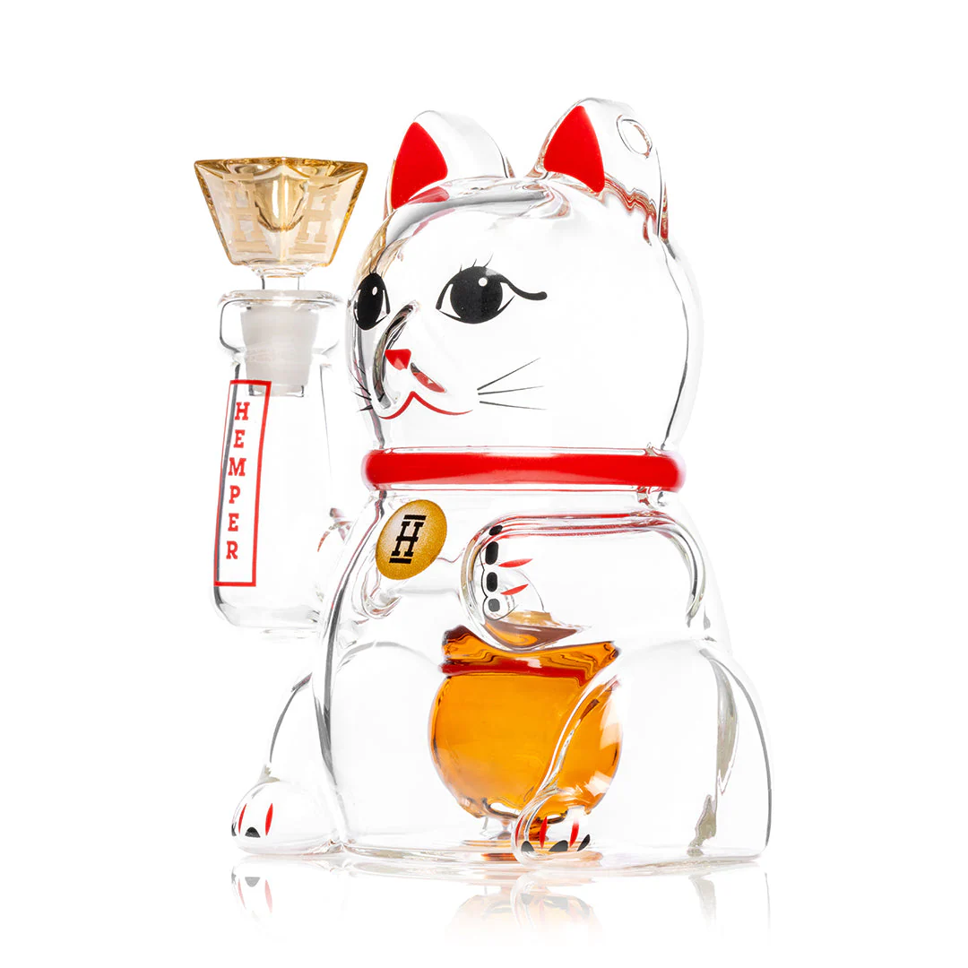 LUCKY CAT XL BONG BY HEMPER
