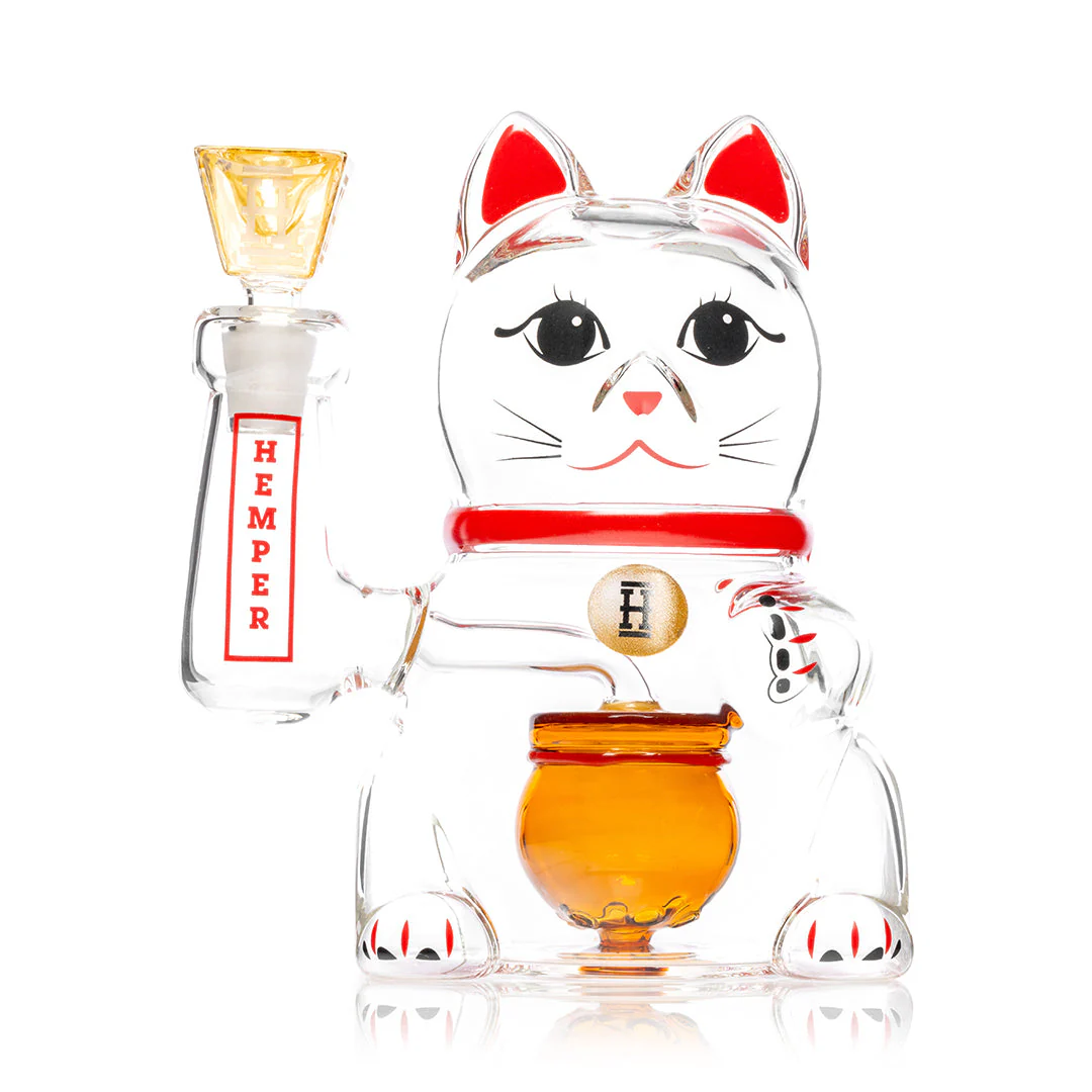 LUCKY CAT XL BONG BY HEMPER