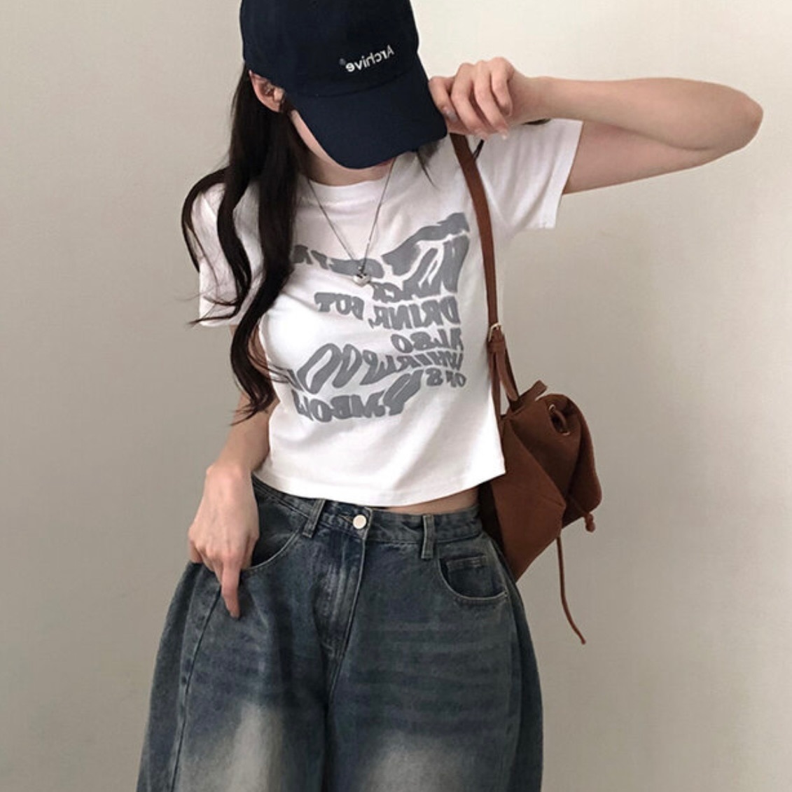【優惠現貨】韓國VINTAGE LETTER CROP TEE（5色）