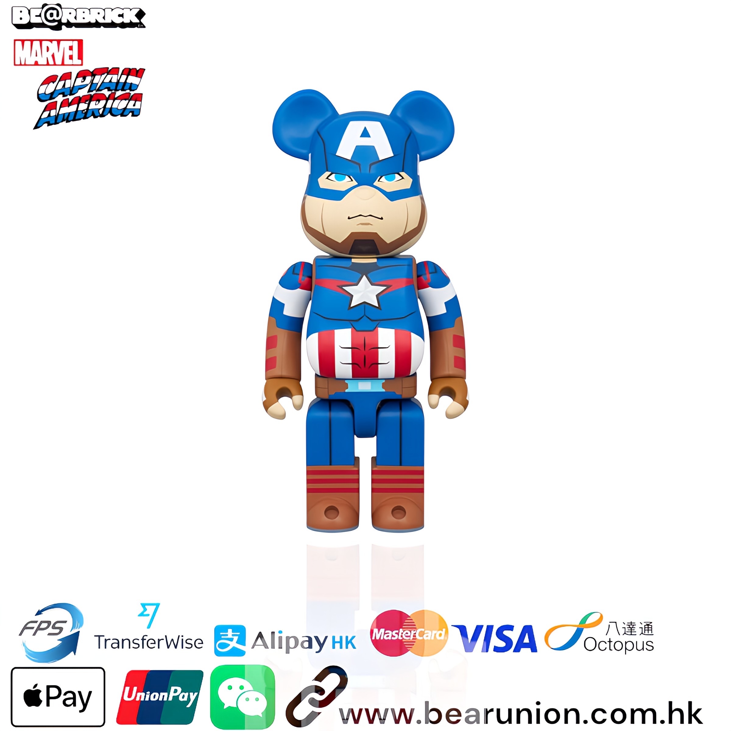 🎏預訂🎏Bearbrick 400% CAPTAIN AMERICA