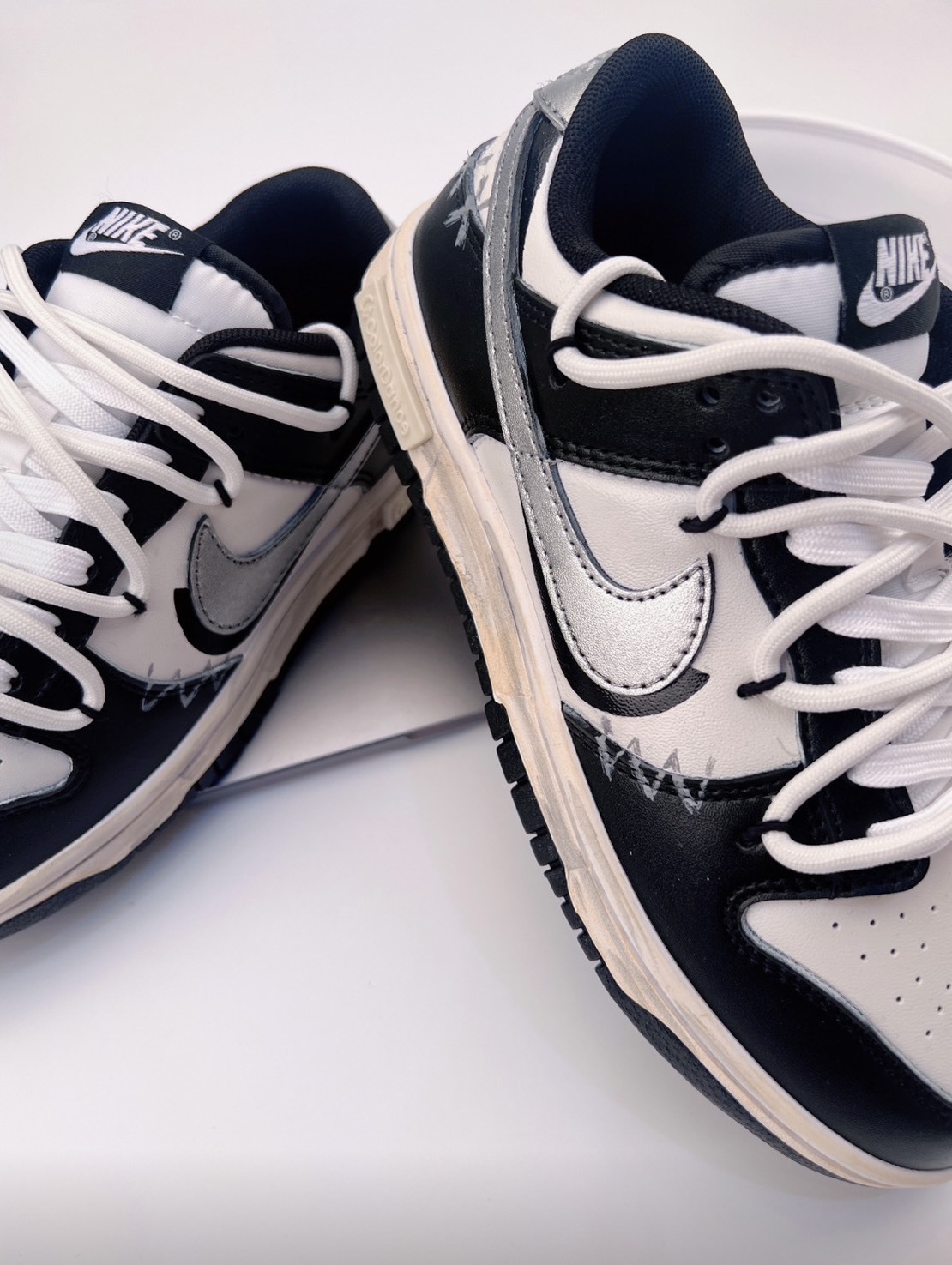 【訂製鞋款】Nike Dunk 806星球 銀墨 板鞋 男女同款 黑 DD1391100(Team379-銀墨)