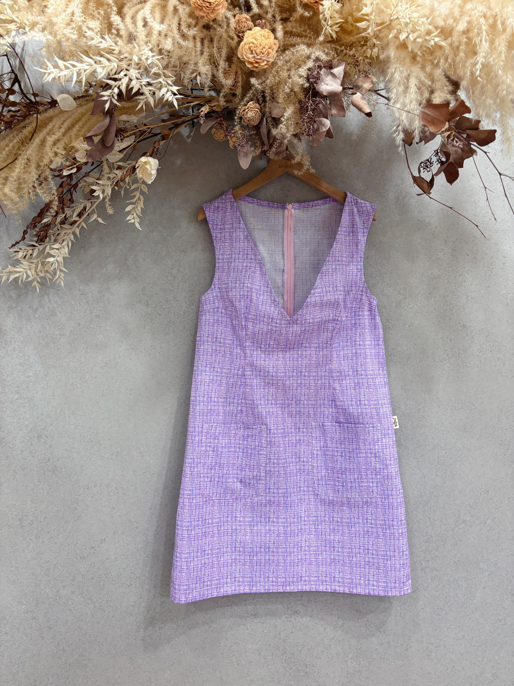 紫小香風 媽咪小蠻腰洋裝(S)