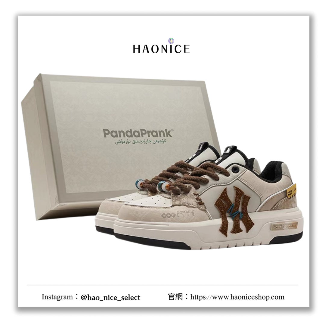 【HAO NICE 】熊貓惡作劇系列 ❗️配合FAKEBUSTERS驗鞋 ❗️MLB 紐約洋基隊 山影漫步系列 林語風吟訂製 戶外休閒潮流低筒板鞋🔥