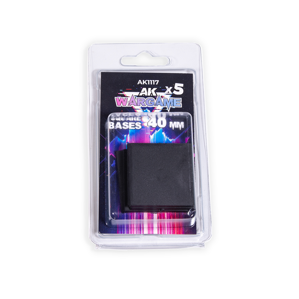 SQUARE BASES 40MM x 5 UNITS (AK1117)
