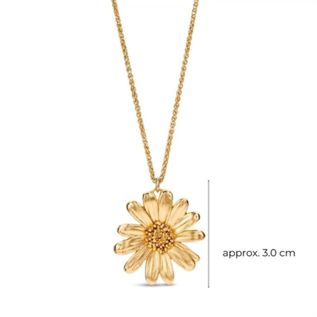 1TA0524-160 THALLO Aigli Daisy Pendant Layer 24K Gold Vermeil On Sterling Silver Gold #s974a (A-LX-E)